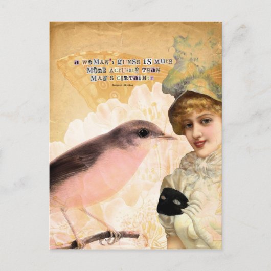 Een vrouwenraad briefkaart (Voorkant)