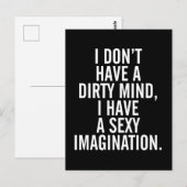 Een vuile grappige citaat briefkaart (Voorkant / Achterkant)