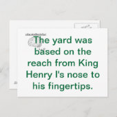 Een waarheid briefkaart (Voorkant / Achterkant)