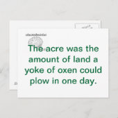 Een waarheid briefkaart (Voorkant / Achterkant)