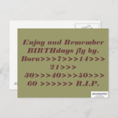 Een waarheid briefkaart (Voorkant / Achterkant)