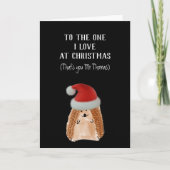 Eén waarvan ik hou met Kerstmis Kaart (Voorkant)