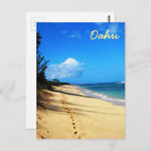 Een Walk op Oahu Briefkaart (Voorkant / Achterkant)