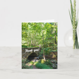 Een Walkway Bridge door Woodlands Dank je wel Bedankkaart