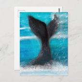 Een walvis briefkaart (Voorkant / Achterkant)