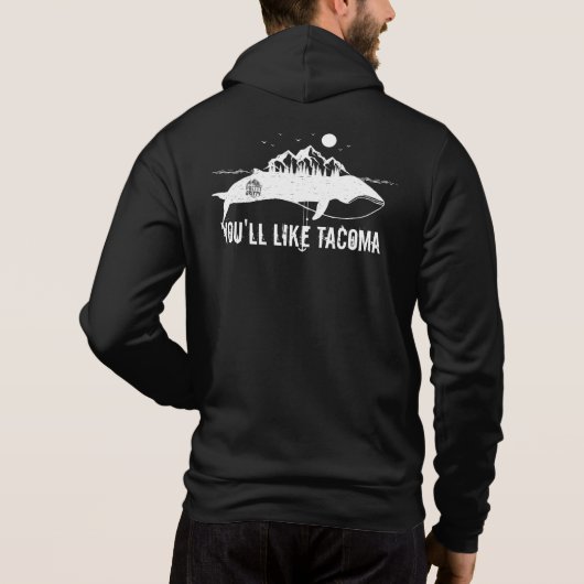 Een walvis hoodie (Achterkant)