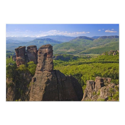 Een wandeling door Belogradchik Castle Ruins 2 Foto Afdruk (Voorkant)