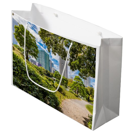 Een wandeling door Hama Rikyu tuinen, Tokio Groot Cadeauzakje (Voorkant Gekanteld)