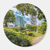 Een wandeling door Hama Rikyu tuinen, Tokio Magneet (Voorkant)