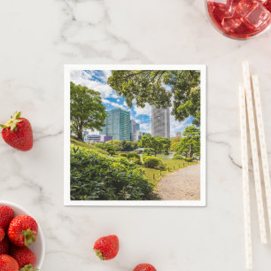 Een wandeling door Hama Rikyu tuinen, Tokio Servet