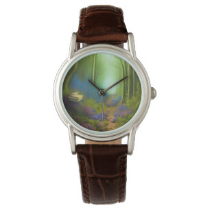 Een wandeling door het gekantelde hout horloge