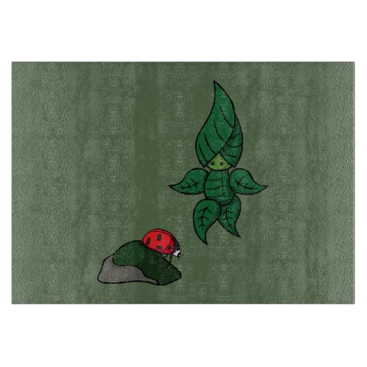 Een wandeling in de Bossen glassnijplank Snijplank (Voorkant)