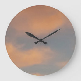 Een wandeling in de wolken 4 Roze wolken in een bl Grote Klok