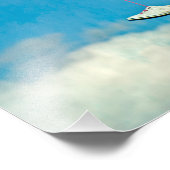 Een wandeling in de wolken foto afdruk (Hoek)