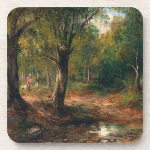 Een wandeling in het bos – Emil Barbarini Bier Onderzetter