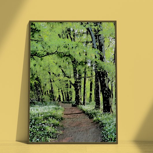 Een wandeling in het bos perfect poster