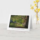 Een wandeling in het park - veel succes met uw ope kaart (Gele Bloem)