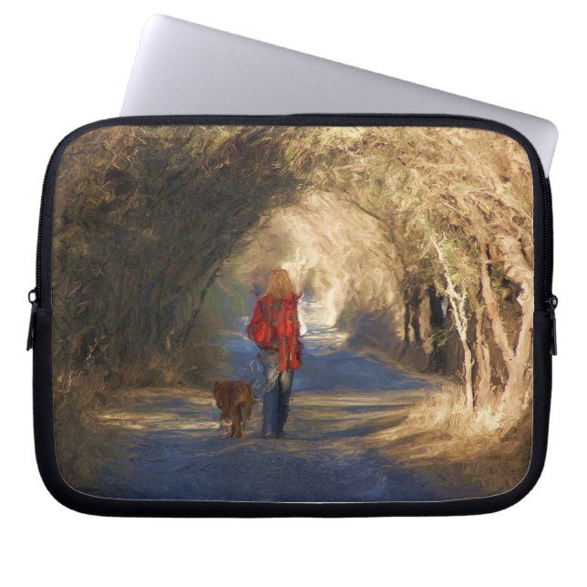 een wandeling laptop sleeve (Voorkant)