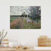 Een wandeling nabij Argenteuil - Claude Monet Poster (Keuken)