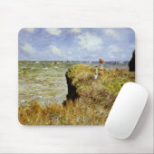 Een wandeling op de Cliffs in Pourville Muismat (Met muis)