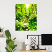 Een wandeling tussen de Ferns Poster (Thuiskantoor)