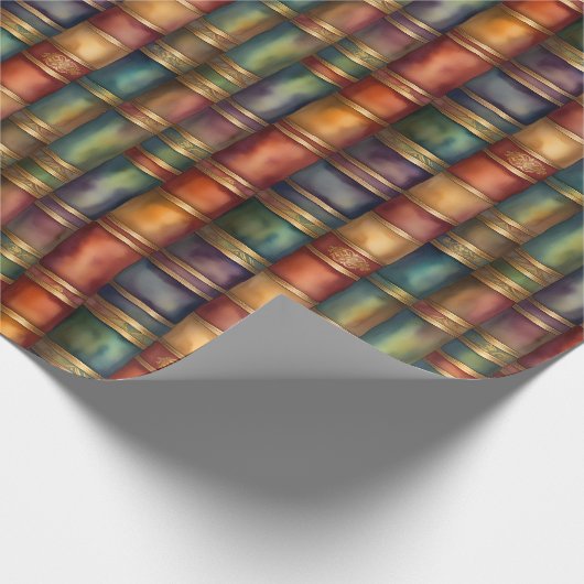 Een wandtapijt van verhalen cadeaupapier (Hoek)