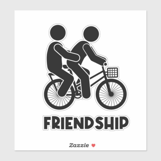 Een wandtapijt van vriendschap: Draad van vertrouw Sticker (Vel)