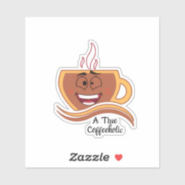 Een Ware Coffeebever Koffie Sticker