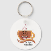 Een Ware Coffeeverknoeide Sleutelhanger (Achterkant)