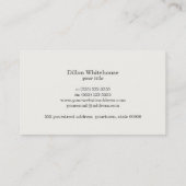 Een ware herenman in de top Hat Aged Grunge look Visitekaartje (Achterkant)