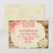 Een ware liefde verhaal ontvangst uitnodiging (Voorkant / Achterkant)