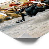 Een warm ras vanaf het begin van de  paardenraces poster (Hoek)