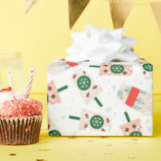 Een warme drink vol winterse vibes cadeaupapier