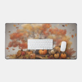 Een warme en kleurrijke herfstscène bureaumat (Keyboard & Muis)