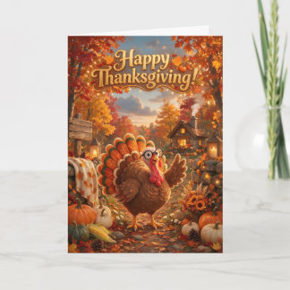 Een warme Thanksgiving-welkom Kaart