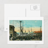 Een waterfront Deparate voor Alaska Scene Briefkaart (Voorkant / Achterkant)