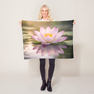 Een Waterlelie Fleece Deken