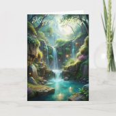 Een waterval kaart (Voorkant)