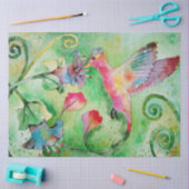 Een Waterverf Hummingbird Tissuepapier (Craft)