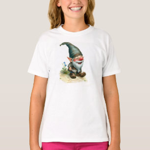 Een Waterverf schilderij van een Happy Gnome T-shirt