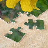 Een Wavy bloem Legpuzzel (Zijkant)