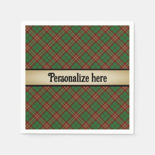 Een Wee Dram Schotse Whisky Servet (Voorkant)