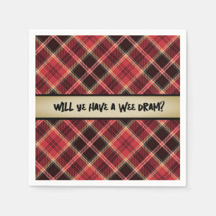 Een Wee Dram van Scotch Paper Onderzetter Servet