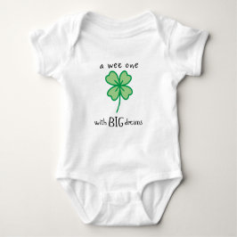 Een wee een met grote dromen baby bodysuit