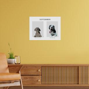 Een week één maand oude Dog Argentaal Poster
