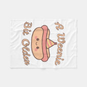 Een Weenie wat ouder is een Schattige en grappig h Fleece Deken (Voorkant (Horizontaal))