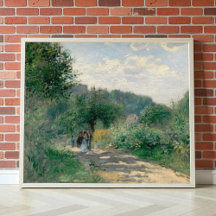 Een weg in Louveciennes door Auguste Renoir, Fine