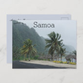 Een weg in Samoa Briefkaart (Voorkant / Achterkant)