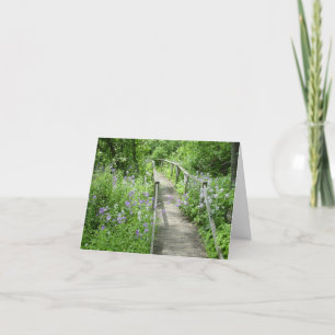 Een weg minder genomen verjaardagsbriefje Kaart