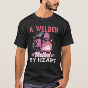 Een Welder heeft mijn Vriendin van de Heart Welder T-shirt